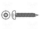 Screw; for metal; 2.9x13; Head: cheese head; Torx®; TX10; zinc BOSSARD