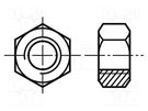 Nut; hexagonal; M4; 0.7; polyamide; H: 3.2mm; 7mm; DIN 555; ISO 4034 BOSSARD
