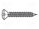 Screw; 3.5x13; Head: countersunk; slotted; 1mm; hardened steel BOSSARD