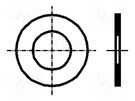 Washer; round; M10; D=16mm; h=0.5mm; steel; Plating: plain oiled BOSSARD