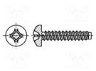 Screw; for metal; 3.9x13; Head: cheese head; Phillips; PH2; zinc BOSSARD