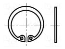 Circlip; spring steel; BN 822; Plating: black finish BOSSARD