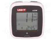 Meter: counter; Range: 0÷500ug/m3; -10÷50°C; Display: LCD 2" UNI-T