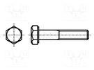 Screw; M12x75; 1.75; Head: hexagonal; A2 stainless steel; DIN 931 BOSSARD