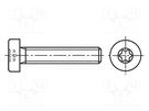 Screw; M4x20; 0.7; Head: cheese head; Torx®; TX20; steel; zinc BOSSARD