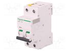 Circuit breaker; 400VAC; Inom: 4A; Poles: 2; for DIN rail mounting SCHNEIDER ELECTRIC