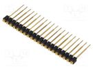 Pin header; pin strips; female; PIN: 20; straight; 2.54mm; THT; 1x20 FISCHER ELEKTRONIK