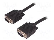 Cable; D-Sub 15pin HD plug,both sides; 1.5m; shielded twofold QOLTEC