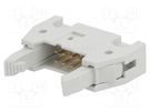 Socket; IDC; male; PIN: 8; straight; with ejector; THT; 2.54mm; grey Amphenol Communications Solutions