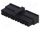 Plug; wire-board; female; Minitek® Pwr 3.0; 3mm; PIN: 24; for cable Amphenol Communications Solutions