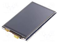 Display: TFT; 3.5"; 480x320; Window dimensions: 74.2x49.8mm WAVESHARE