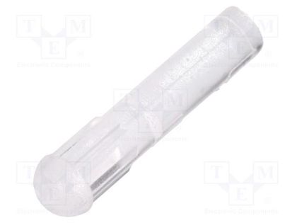 Fiber for LED; round; Ø3.2mm; Front: convex; straight; UL94V-2 FIX&FASTEN FIX-LEM-67-13