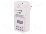 Automation module: programmable time switch; Range: 1min÷7days ORNO
