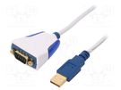 Module: cable integrated; RS232,USB; lead; 1m; D-Sub 9pin,USB A FTDI