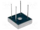Bridge rectifier: single-phase; Urmax: 400V; If: 15A; Ifsm: 300A DC COMPONENTS