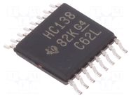 IC: digital; 3 to 8 line,decoder,demultiplexer; SMD; TSSOP16; HC TEXAS INSTRUMENTS