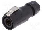 Connector: circular; plug; size 12; 02; male; PIN: 7; with latch LUTRONIC