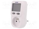 Controller; IP20; 16A; 0÷50°C; Range: 0,000÷9999 COST/kWh/W/V ORNO