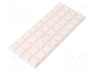 Self-adhesive foot; H: 7.6mm; white; polyurethane; Bumpon 3M