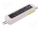 Power supply: switched-mode; LED; 75W; 12VDC; 6.25A; 220÷240VAC QOLTEC