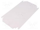 Mounting plate; polyester; W: 150mm; L: 265mm; Thk: 1.8mm SCHNEIDER ELECTRIC