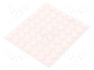 Self-adhesive foot; H: 3.6mm; white; polyurethane; Dim: Ø12.7mm 3M