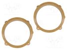 Spacer ring; MDF; 165mm; Alfa Romeo; impregnated,varnished; 2pcs. 4CARMEDIA