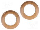 Spacer ring; MDF; 165mm; Audi; impregnated,varnished; 2pcs. 4CARMEDIA