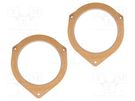 Spacer ring; MDF; 130mm; Fiat,Ford; impregnated,varnished; 2pcs. 4CARMEDIA