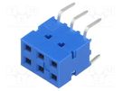 Socket; PCB to PCB; female; Dubox®; 2.54mm; PIN: 6; THT; 2A; straight Amphenol Communications Solutions