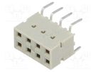 Socket; PCB to PCB; female; Dubox®; 2.54mm; PIN: 8; THT; 2A; straight Amphenol Communications Solutions