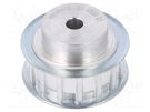 Belt pulley; AT10; W: 16mm; whell width: 31mm; Ø: 45.9mm; aluminium OPTIBELT
