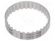 Timing belt; T5; W: 10mm; H: 2.2mm; Lw: 150mm; Tooth height: 1.2mm OPTIBELT