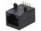Socket; RJ45; PIN: 8; Cat: 5; unshielded; gold-plated; Layout: 8p8c Amphenol Communications Solutions