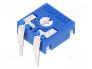Potentiometer: mounting; single turn,horizontal; 470Ω; 0.15W ACP