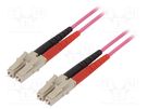 Fiber patch cord; OM4; LC/UPC,both sides; 2m; LSZH; violet LAPP