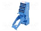 Socket; PIN: 14; 10A; 250VAC; for DIN rail mounting; spring clamps FINDER