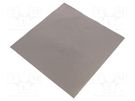 Shielding mat; 240x240x0.2mm; Permeability: 20; self-adhesive KEMET