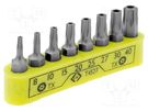 Kit: screwdriver bits; Torx® with protection; 30mm; blister C.K
