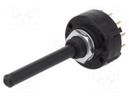 Switch: rotary; Pos: 6; 0.15A/250VDC; Poles number: 2; 30°; 999MΩ LORLIN