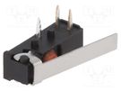 Microswitch SNAP ACTION; SPDT; Pos: 2; Leads: for PCB,angled SAIA-BURGESS