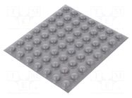 Self-adhesive foot; H: 5.1mm; grey; polyurethane; Dim: Ø11.2mm 3M
