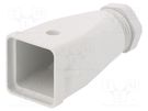Enclosure: for HDC connectors; size 3; Locking: for latch; M20 WIELAND