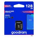 Goodram Microcard 128 GB micro SD XC UHS-I class 10 memory card, SD adapter (M1AA-01280R12), Goodram