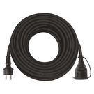 Extension Cord 25 m / 1 socket / black / rubber-neoprene / 250 V / 2.5 mm2, EMOS