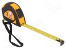 Measuring tape; L: 3m; Width: 16mm; Enclos.mat: ABS,rubber; measure MEDID