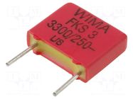 Capacitor: polyester; 3.3nF; 160VAC; 250VDC; 7.5mm; ±10%; MKT; THT WIMA