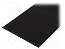 Sheet; Dim: 497x1000mm; Thk: 10mm; black; Features: antistatic MITSUBISHI CHEMICAL ADV. MATERIALS