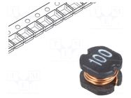 Inductor: wire; SMD; 10uH; 182mΩ; ±20%; 4x4.5x3.2mm; 1.15A TRACO POWER