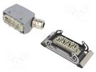 Connector: HDC; male + female; plug + socket,complete set; PIN: 6 WEIDMÜLLER